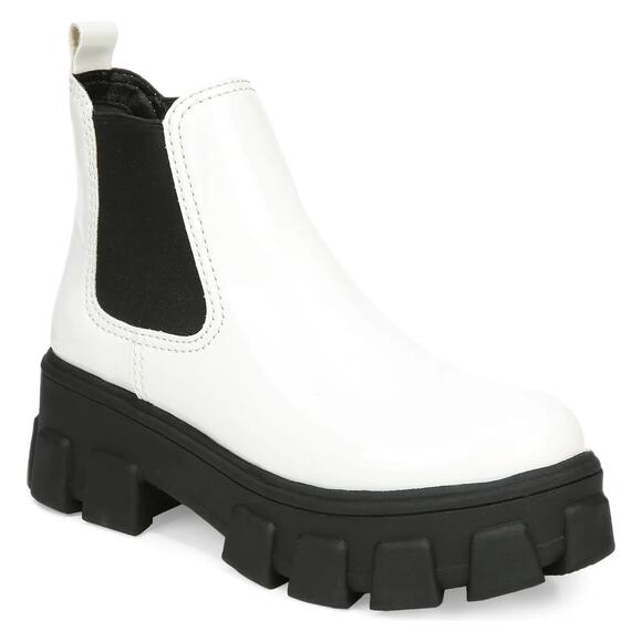 Circus Sam Edelman Women Platform Chelsea Boots Darielle Size US 6.5M White - Picture 1 of 8